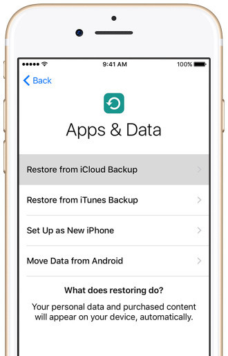 Restaurar backup do iCloud