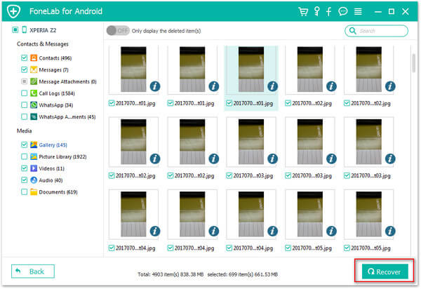 Recuperar dados do telefone Android após a redefinição de fábrica