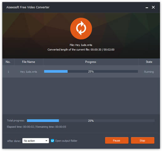 Clique em Converter FLAC em ALAC
