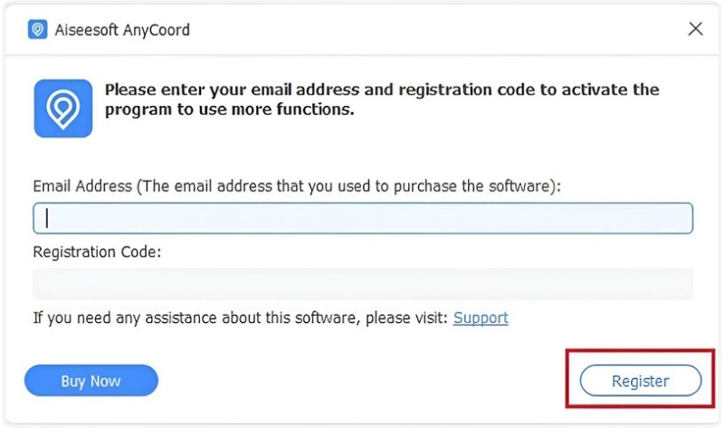 Cadastre-se Email e Código