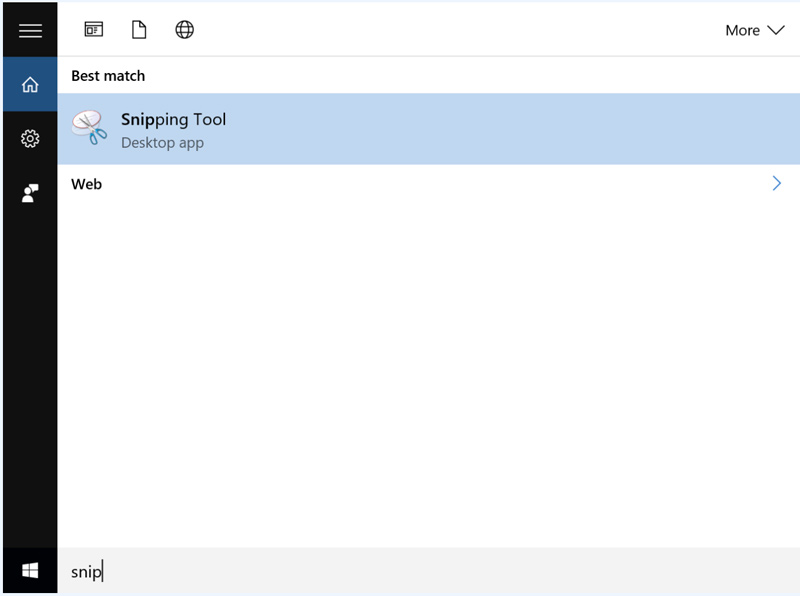Find Snipping Tool On Windows