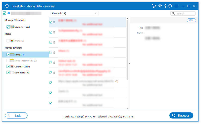 Fonelab recupera dados perdidos do backup do iCloud