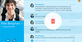 Como excluir mensagens do Skype