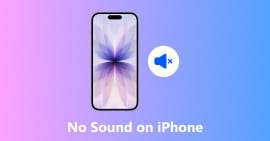 Nenhum som no iPhone