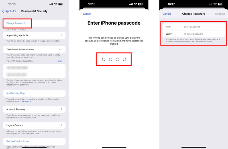 Change Apple Id Password On Iphone Ipad