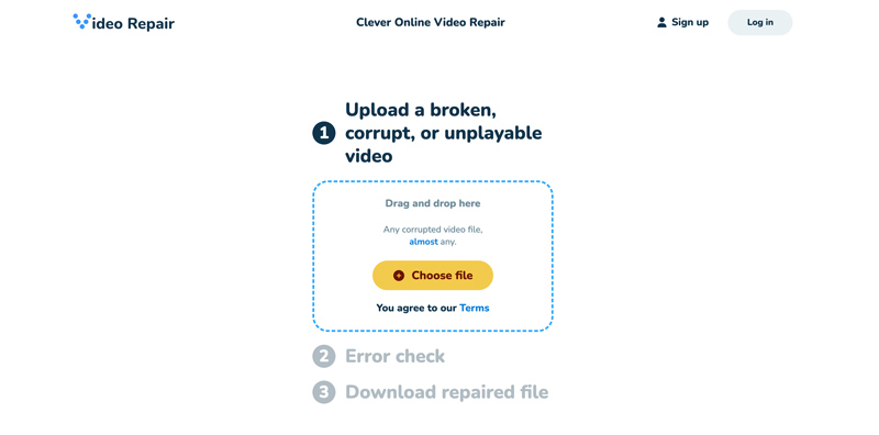 Reparo de vídeo online inteligente