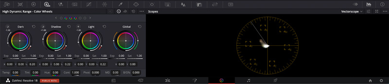Interface Davince Resolve