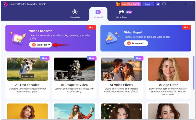 Selecione Video Enhancer
