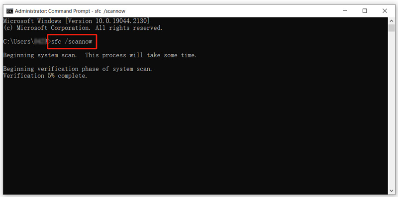 Use o Verificador de arquivos do sistema no Windows 10