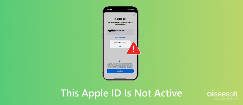 Este ID Apple não está ativo.