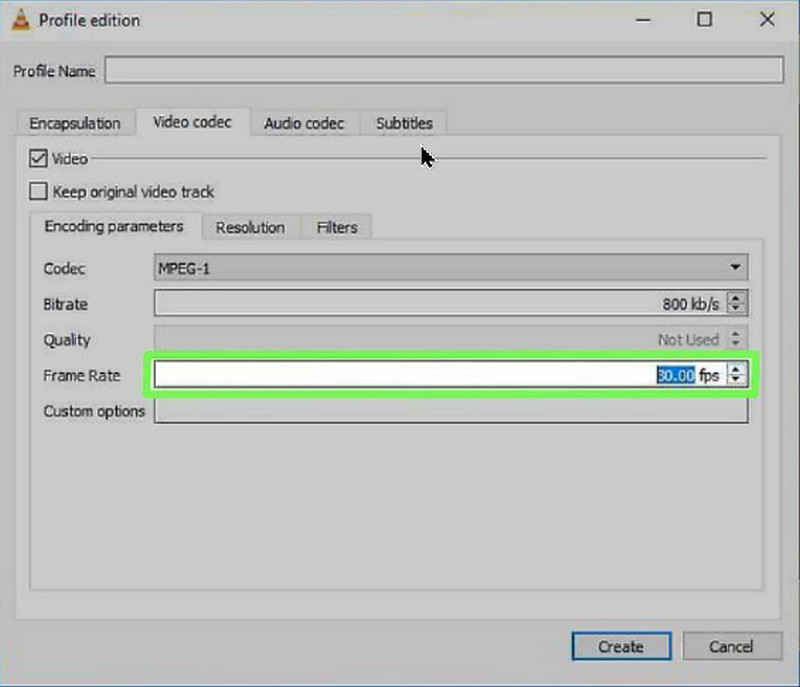 Criar FPS no VLC