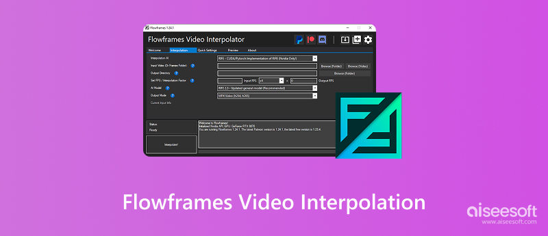 Interpolação de vídeo FlowFrames
